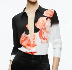Alice   Olivia - Brady Slim Button Down