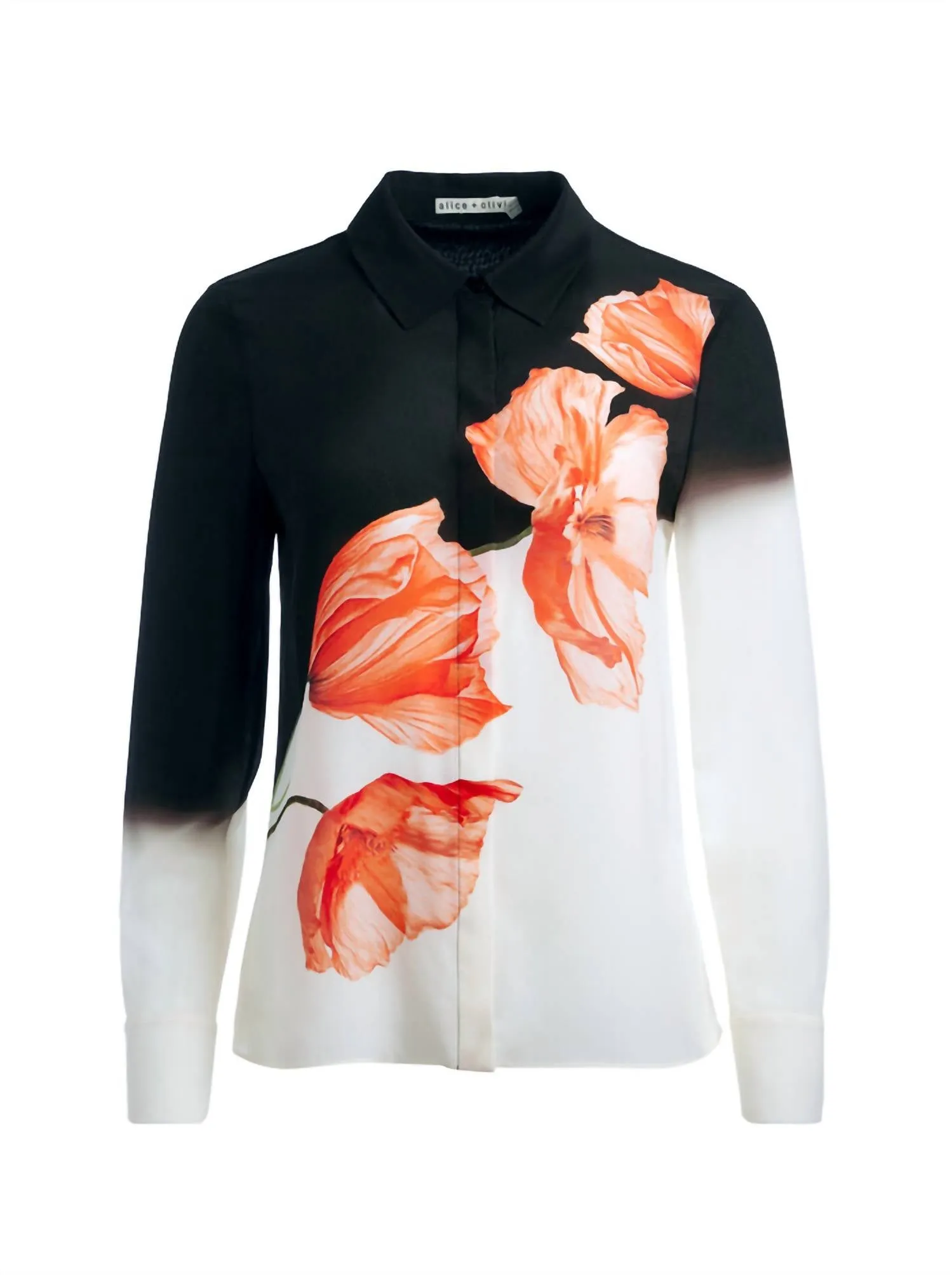 Alice   Olivia - Brady Slim Button Down