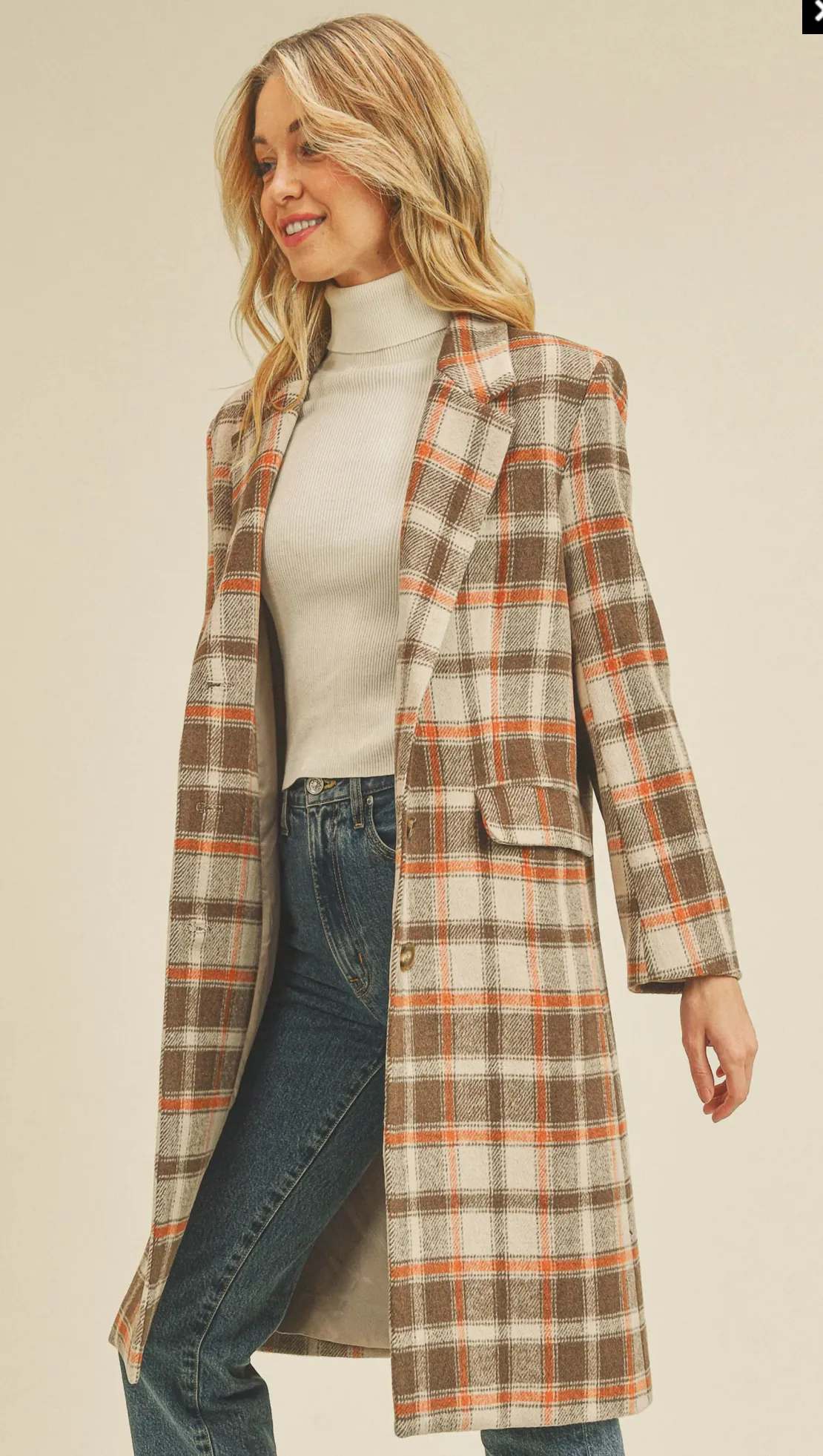 Brienna Plaid Coat