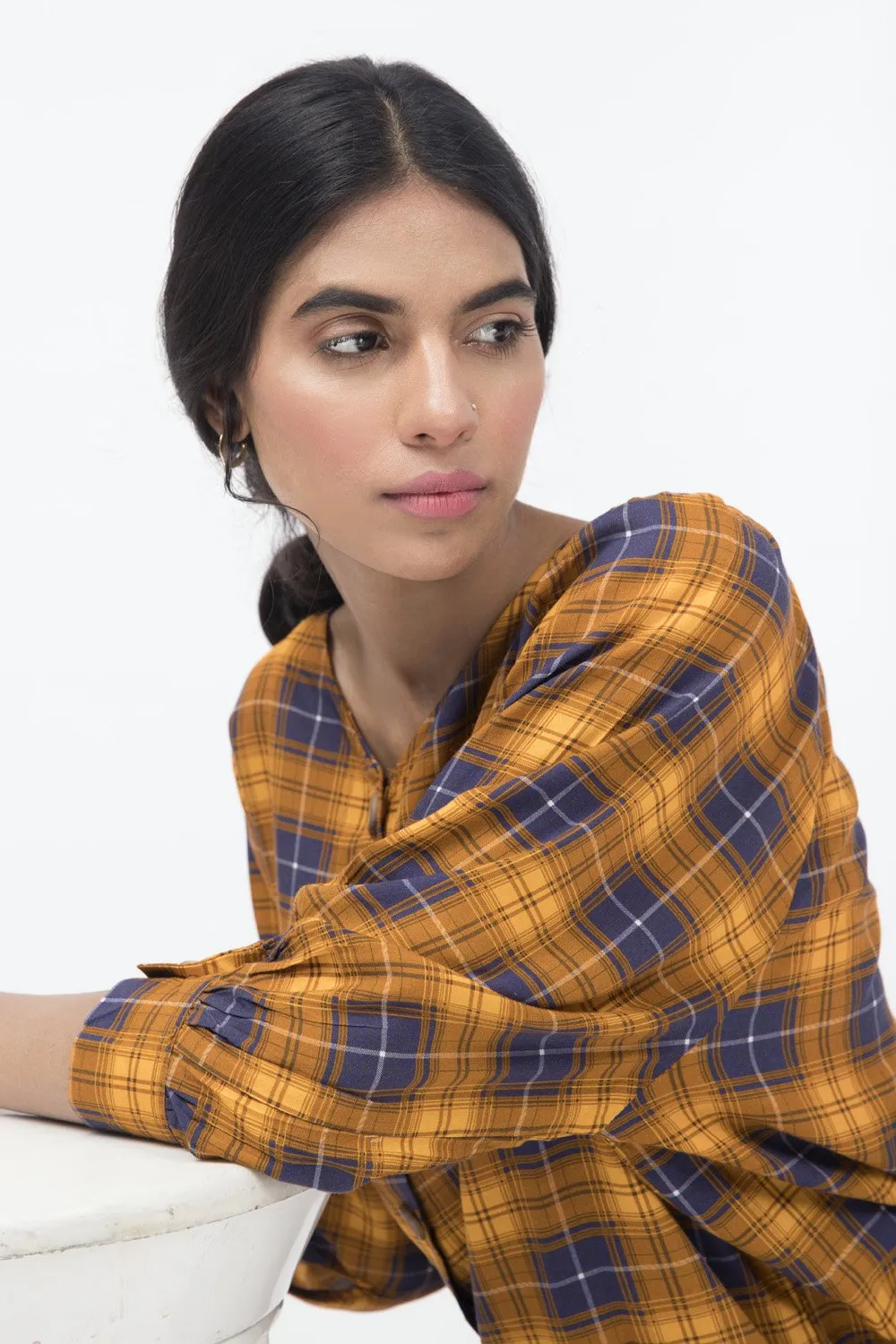 Checked Button Down Shirt