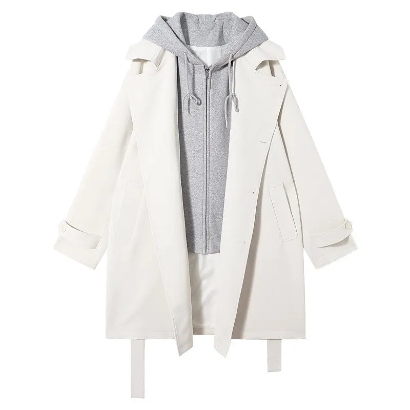 Chicmy- Two Piece Hooded Trench Coat