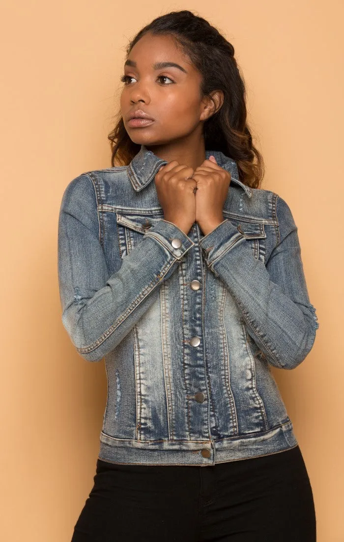 Classic Denim Button Up Jacket