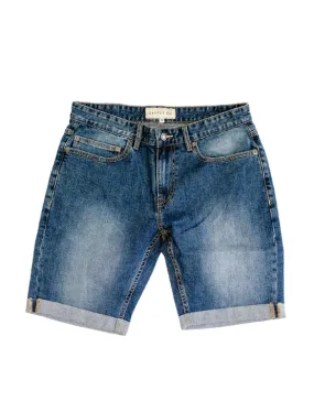 Indigo Wash Jean Shorts