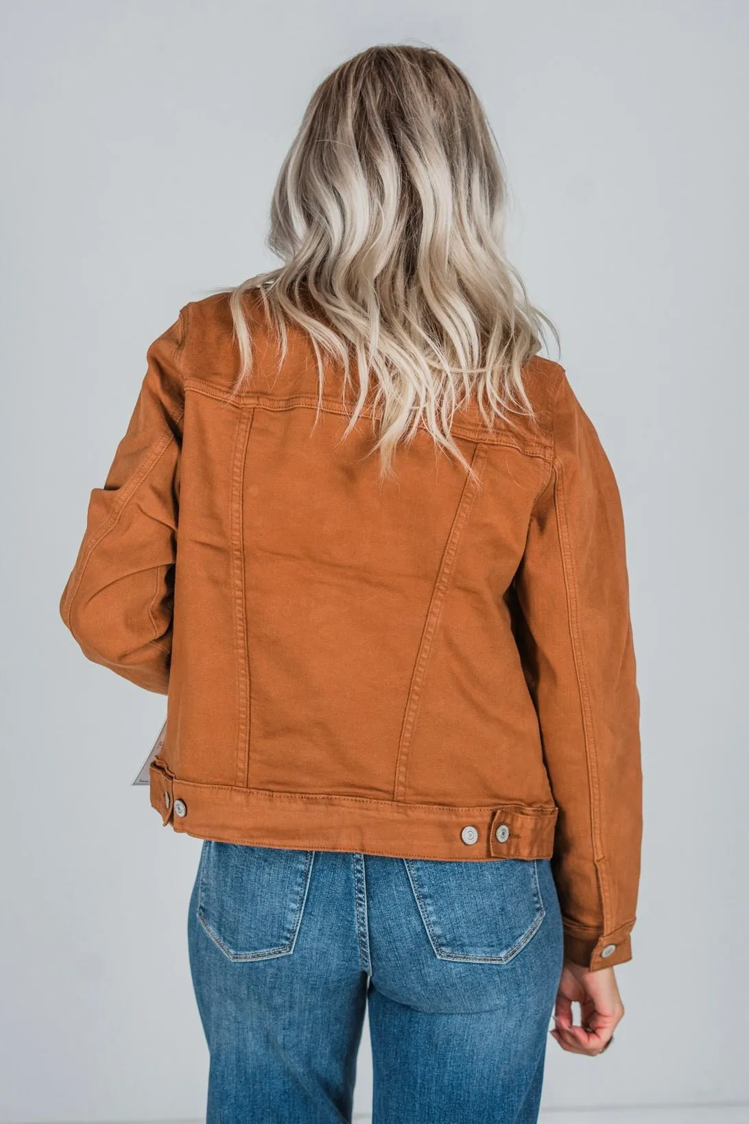 Judy Blue Camel Garment Dyed Jacket