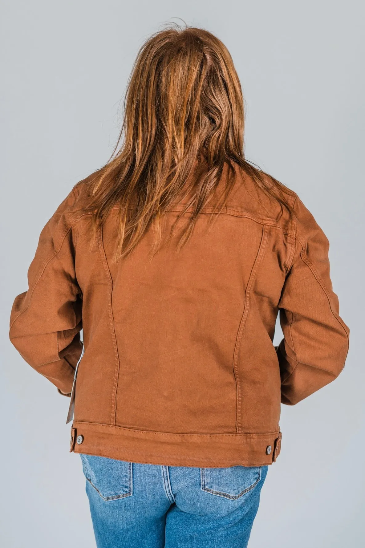 Judy Blue Camel Garment Dyed Jacket