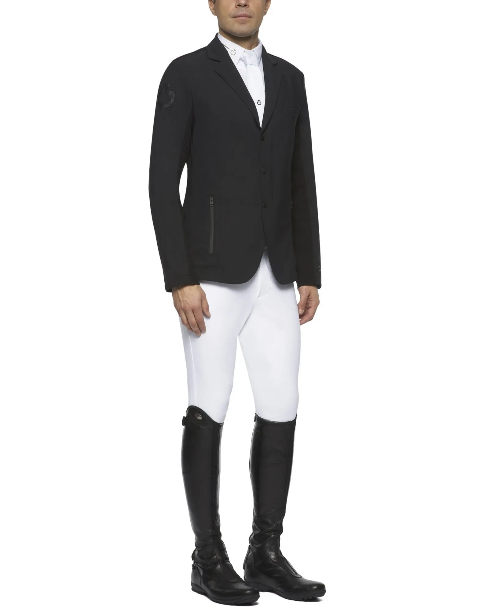 R-Evo Light Tech Knit Zip Men's Riding Jacket - Black