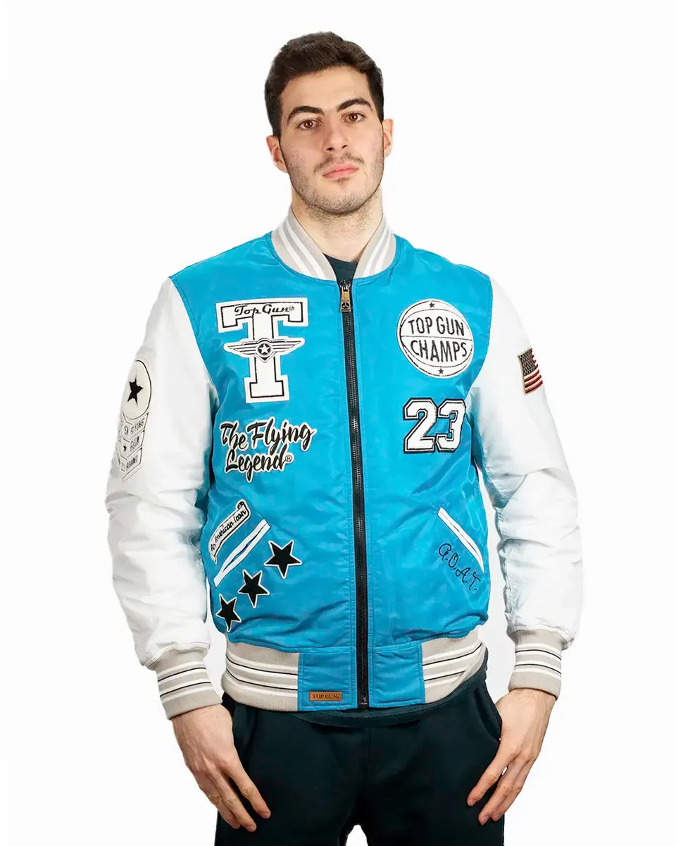 Top Gun Flying Legend Lightweight Jacket Light Blue