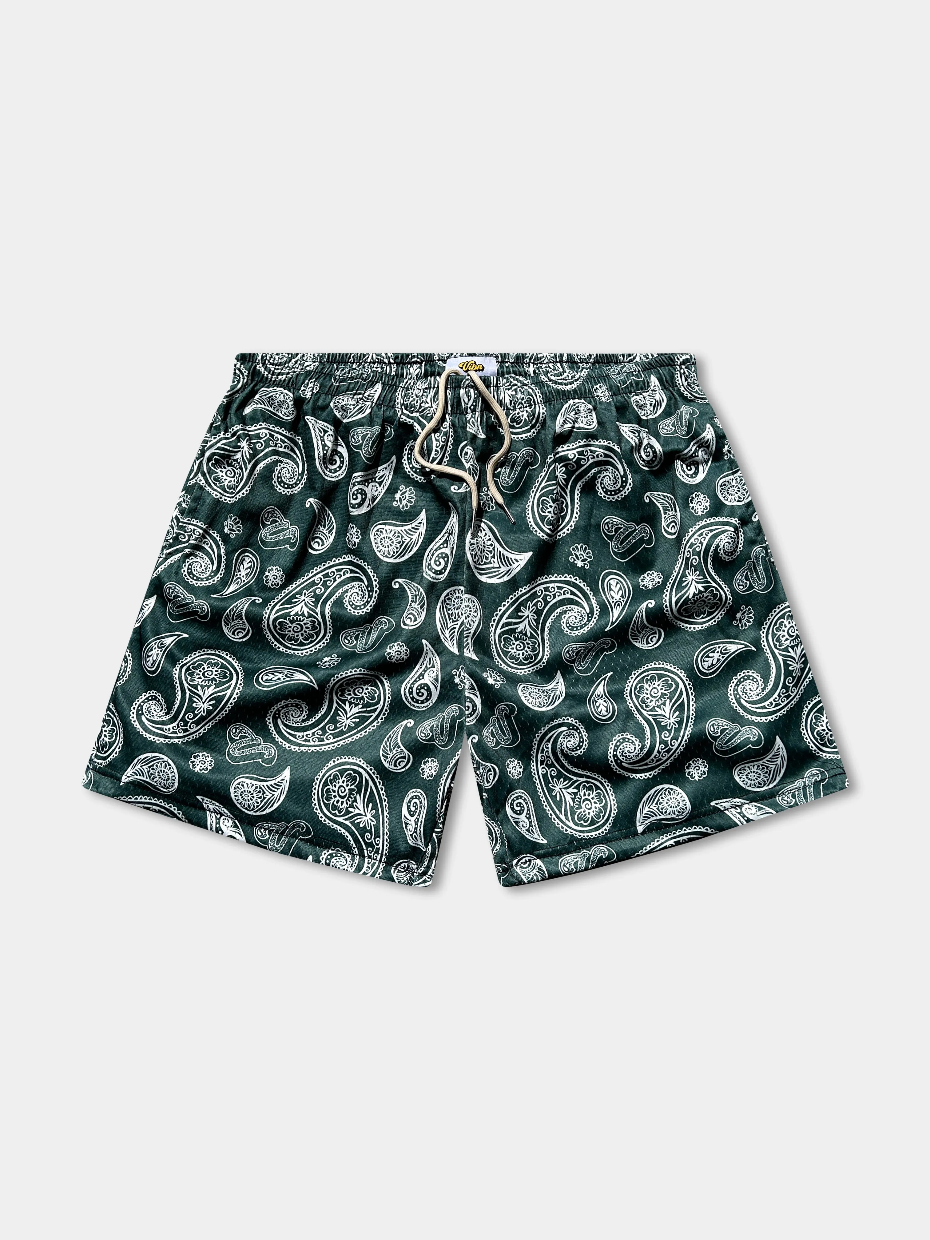 Vibn Paisley Heavyweight Mesh Shorts