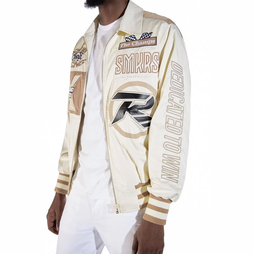 Windbreaker Racing Jacket - Chalk