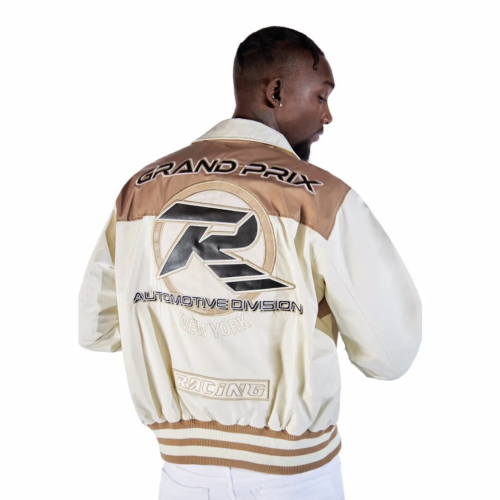 Windbreaker Racing Jacket - Chalk