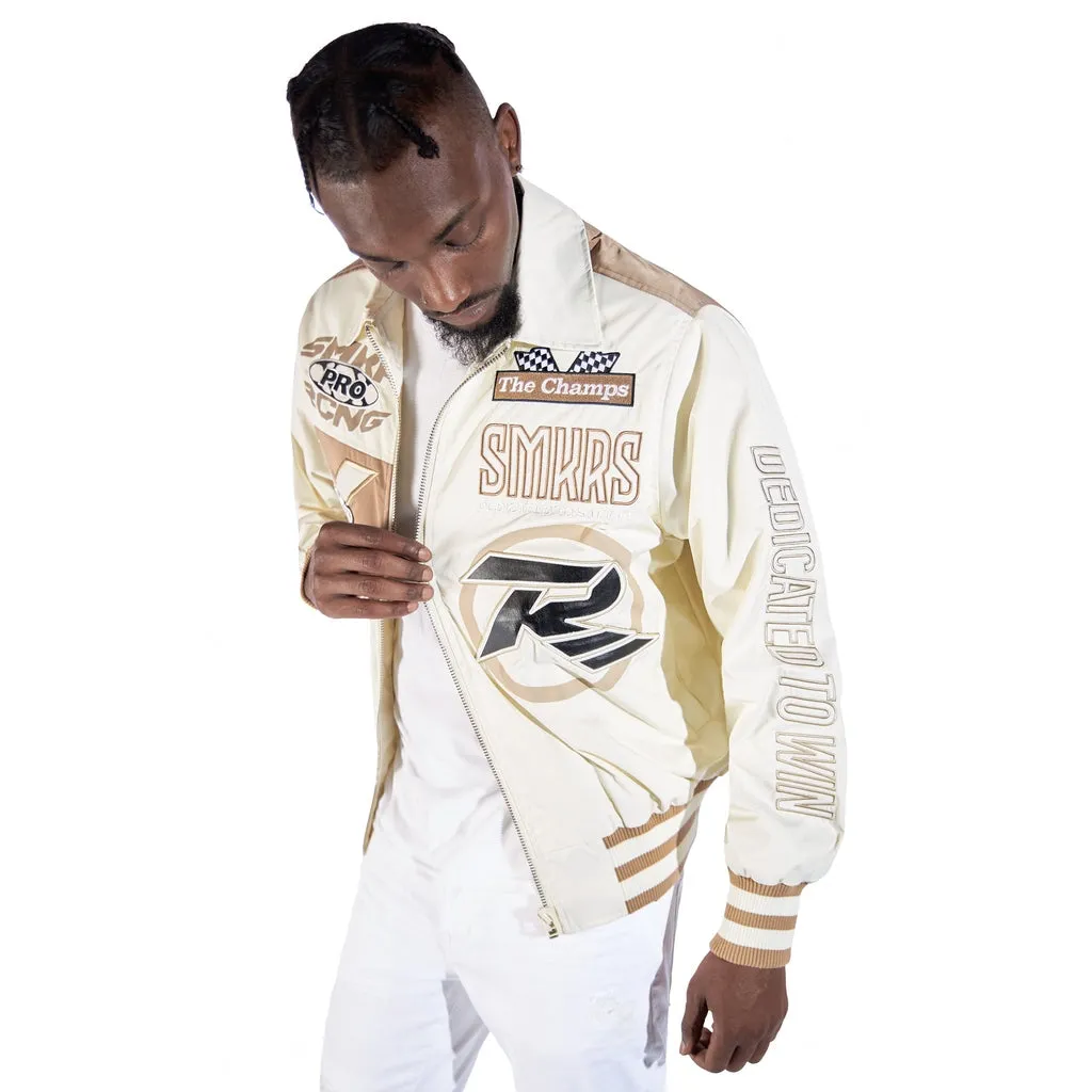 Windbreaker Racing Jacket - Chalk