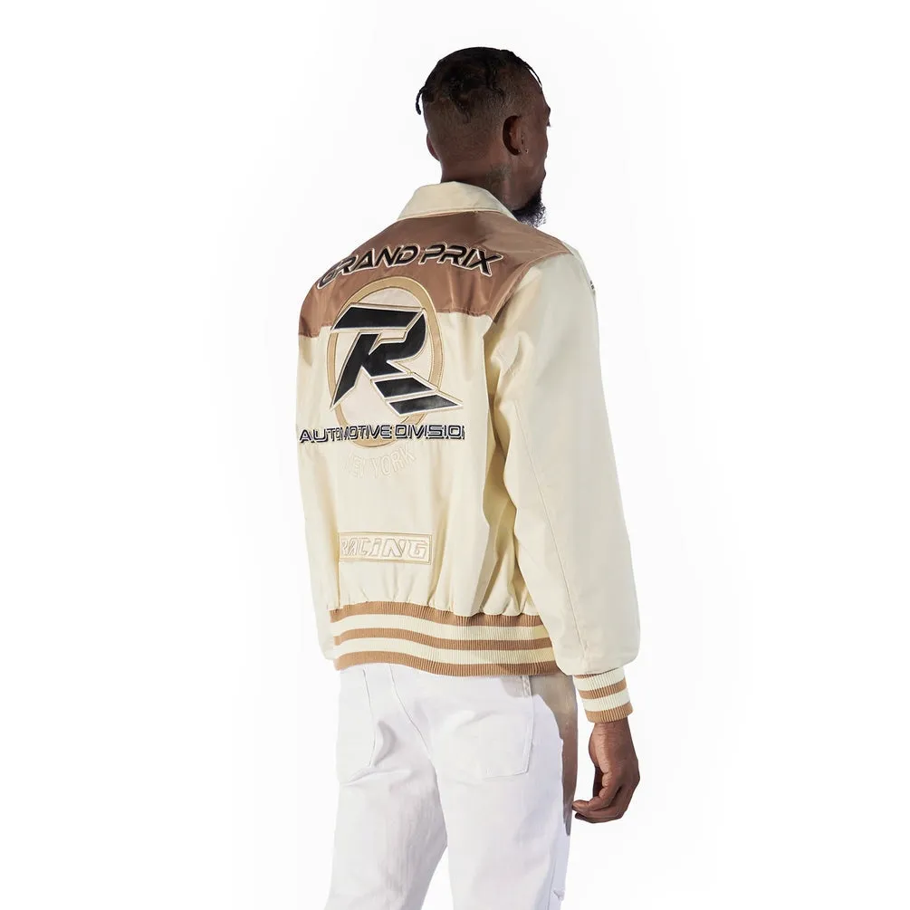 Windbreaker Racing Jacket - Chalk