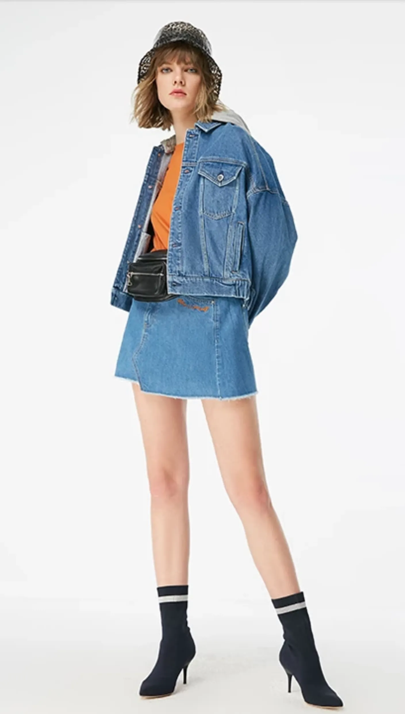 Women's Spring/Summer Loose Short Denim Coat